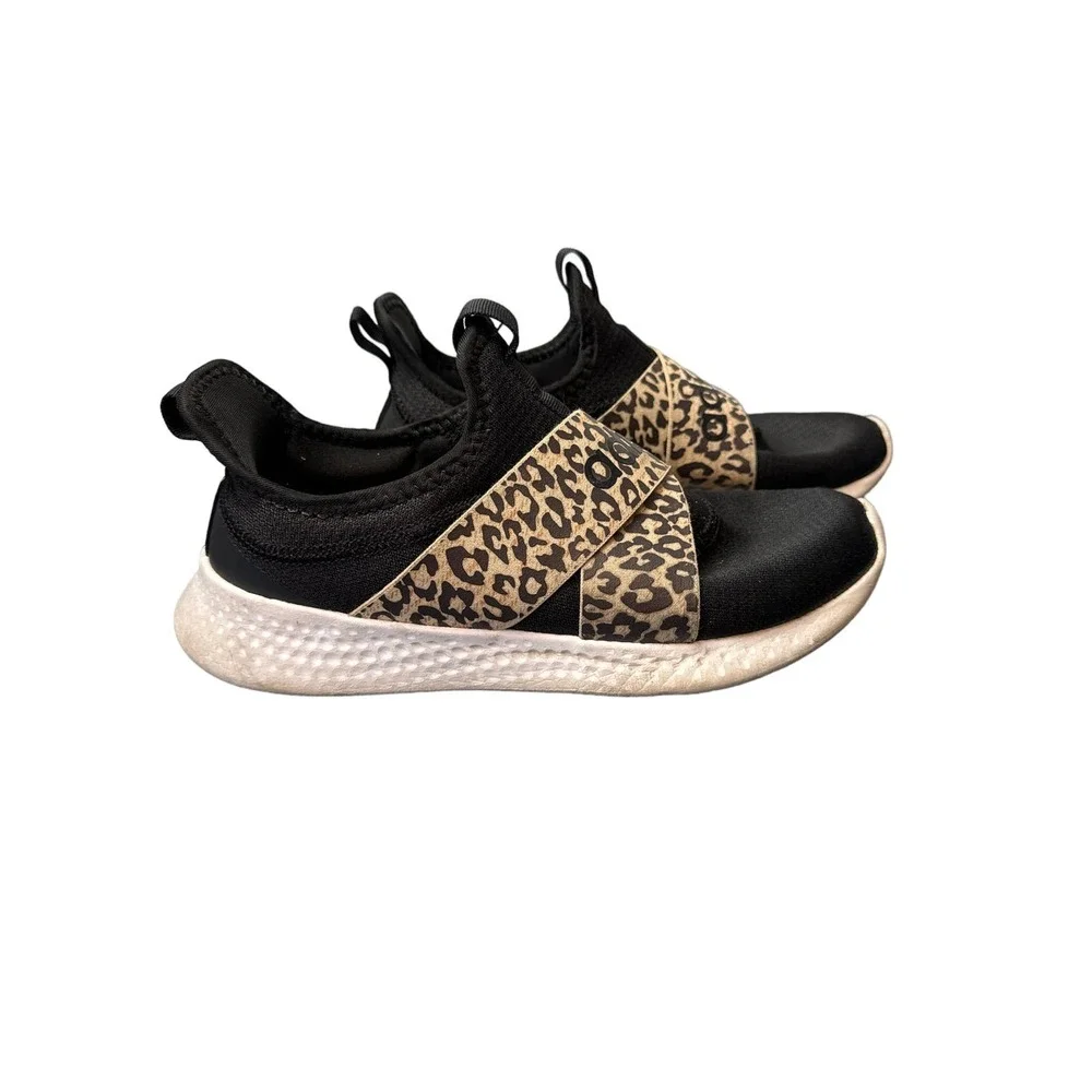Adidas Puremotion Adapt FY7233 Black Running Sneakers Size 7.5 Pre-owned Cheetah